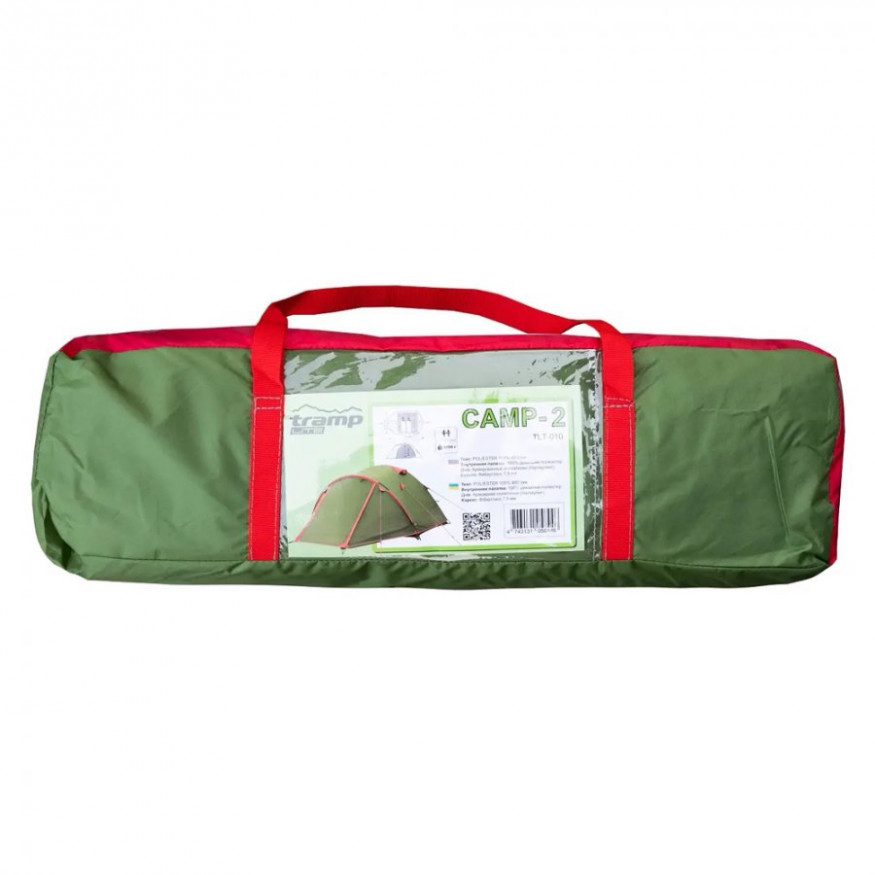 Палатка Tramp Lite Camp 2-местная, зеленый