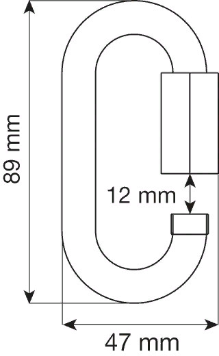 Соединительный элемент Oval 10 mm Quick Link Steel, CAMP