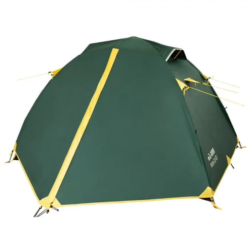 Палатка Nishe 3 V2 зеленая, Tramp