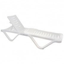 Шезлонг размер 1920х620х320, цвет белый