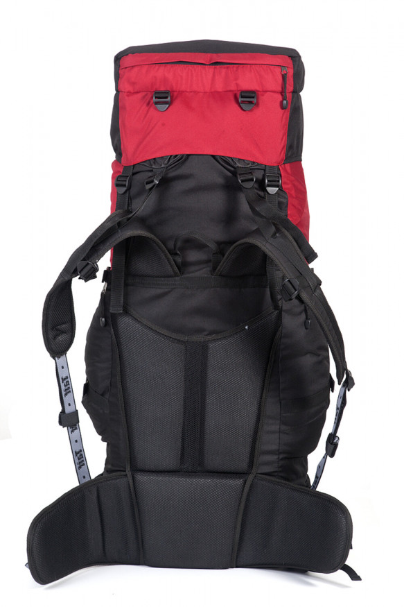 Рюкзак туристический Хальмер 4, с латами, черный-вишня, 65 л, ТАЙФ