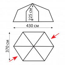 Шатер "Mosquito Lux Green" v2, Tramp
