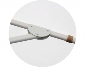 Зонт круглый (d=4м, 8 спиц) сталь, с воланом