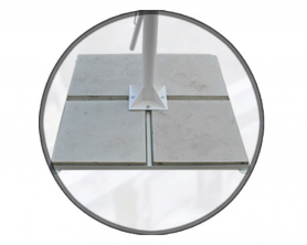 Зонт квадратный телескопический 4х4 м (4 спиц)